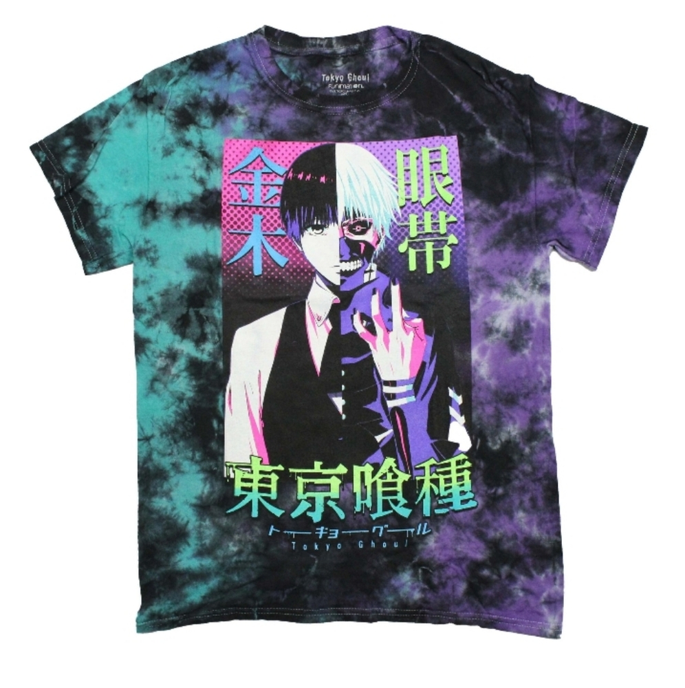 Tokyo Ghoul Ken Split Face Polka Dot Kanji